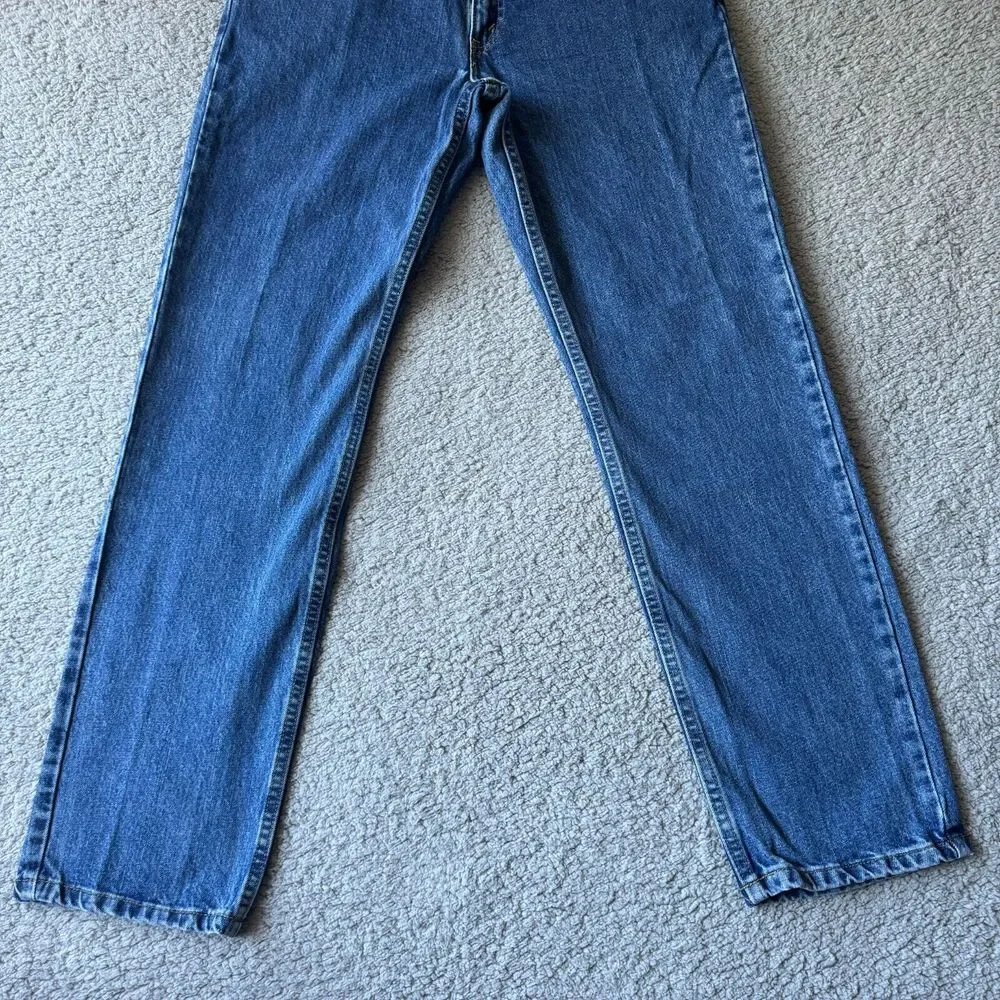 Vintage Arizona Jeans Mens 34x32 Blue Straight Denim Pants Work Outdoor Original